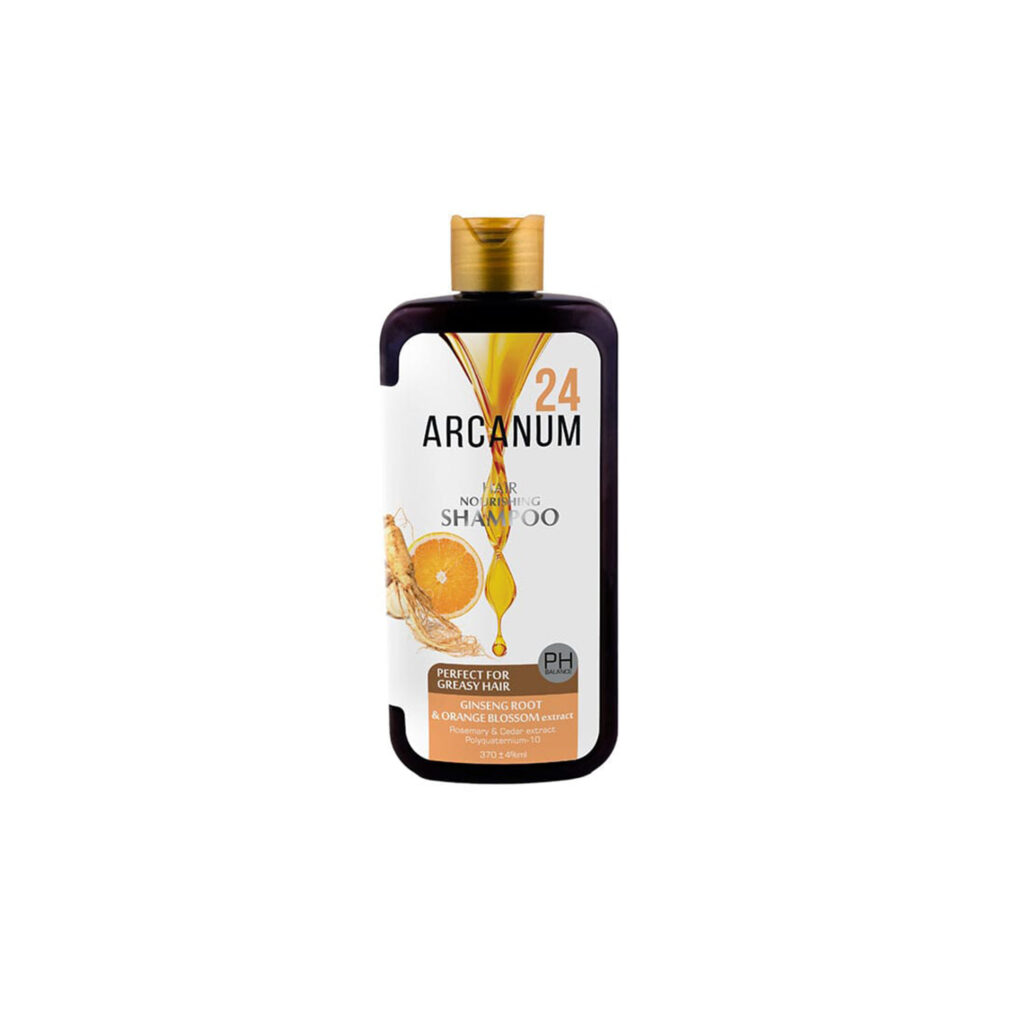 شامپو بدون سولفات با عصاره جینسینگ و نارنج آرکانوم ARCANUM